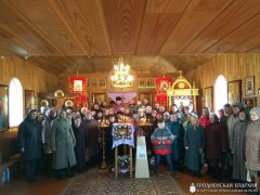 Престольный праздник и соборное богослужение в храме праведной Софии города Мосты