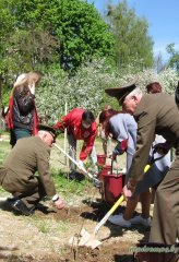 Прихожане храма Усекновения главы Иоанна Предтечи приняли участие в акции "Сирень победы"