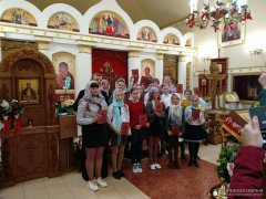 Выпускны экзамен вучняў прыхода раўнаапостальных Мефодзія і Кірыла г. Ваўкавыска