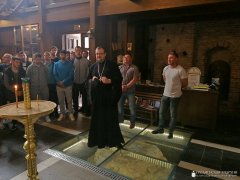 Мэр города и представители футбольного клуба "Неман" посетили Коложскую церковь