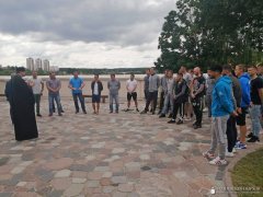 Мэр города и представители футбольного клуба "Неман" посетили Коложскую церковь