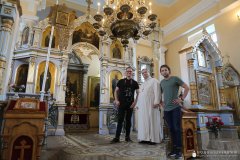 Храм поселка Зельва посетили съемочные группы первого канала Белорусского телевидения