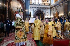 Святейший Патриарх Кирилл возвел в сан митрополита епископа Вениамина, избранного Патриаршим экзархом всея Беларуси