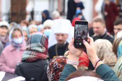 В Праздник Покрова Пресвятой Богородицы митрополит Вениамин возглавил литургию в Покровском соборе 