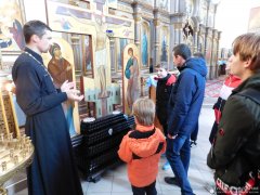 Экскурсия в храме для курсантов Волковысского военно-патриотического клуба «Школа выживания»