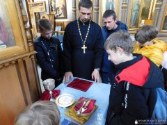 Экскурсия в храме для курсантов Волковысского военно-патриотического клуба «Школа выживания»