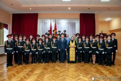 Священник принял участие в торжественном мероприятии в кадетском училище
