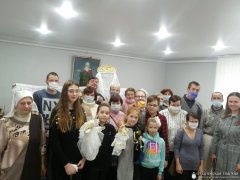 Рождественская встреча с ребятами и их родителями из отделения дневного пребывания для инвалидов г. Мосты