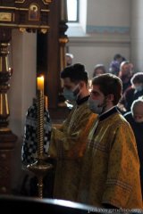 Архиепископ Артемий возглавил воскресную вечерню с чином прощения в Покровском соборе Архиепископ Артемий возглавил воскресную вечерню с чином прощения в Покровском соборе