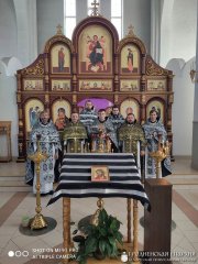 Соборное богослужение духовенства Скидельского благочиния