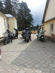 Священник благословил участников байкерского клуба города Мосты на открытие мотосезона