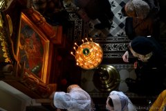 В праздник Входа Господня в Иерусалим архиепископ Артемий возглавил праздничное богослужение в Покровском соборе