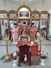 Соборное богослужение в храме деревни Гущицы Скидельского благочиния