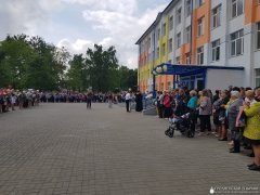 Священник посетил линейку в поселке Зельва