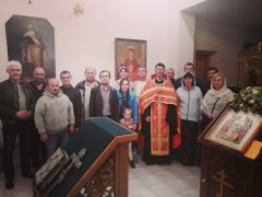В день празднования иконы "Неупиваемая Чаша" братчики общества трезвости "Покровское" дали обеты трезвости