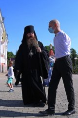 Накануне дня Святой Троицы Епископ Антоний совершил всенощное бдение в Покровском соборе