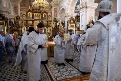 В Троицкую родительскую субботу епископ Антоний совершил Божественную литургию и панихиду в Покровском соборе