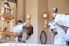 В Троицкую родительскую субботу епископ Антоний совершил Божественную литургию и панихиду в Покровском соборе