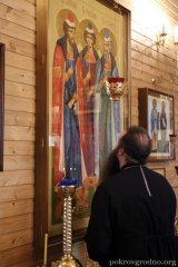 Епископ Антоний ознакомился с ходом строительных работ на приходе храма святителя Спиридона Тримифунтского