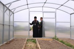 Епископ Антоний ознакомился с ходом строительных работ на приходе храма святителя Спиридона Тримифунтского