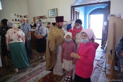 Епіскап Антоній узначаліў служэнне літургіі ў Крыжаўздзвіжанскім храме вёскі Свіслач 