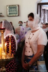 Епіскап Антоній узначаліў служэнне літургіі ў Крыжаўздзвіжанскім храме вёскі Свіслач 