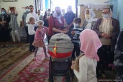 Епіскап Антоній узначаліў служэнне літургіі ў Крыжаўздзвіжанскім храме вёскі Свіслач 