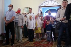 Епіскап Антоній узначаліў служэнне літургіі ў Крыжаўздзвіжанскім храме вёскі Свіслач 