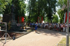 Заупокойная молитва и митинг прошли в городе Щучине