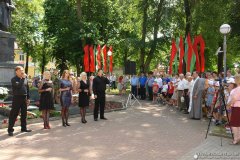 Заупокойная молитва и митинг прошли в городе Щучине