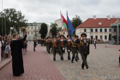 Руководитель военного отдела принял участие в церемонии выпуска курсантов военного факультета ГрГУ