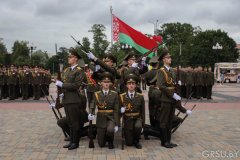 Руководитель военного отдела принял участие в церемонии выпуска курсантов военного факультета ГрГУ