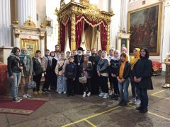 В награждении победителей конкурса «Красота Божьего мира» (Москва) приняла участие воспитанница иконописной студии Покровского собора