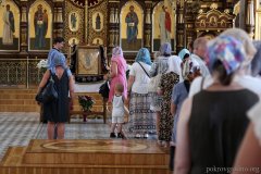 В Покровский кафедральный собор доставлена икона Божией Матери "Умиление" (Локотская)