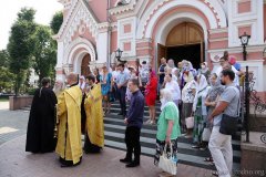 В Покровском соборе проводили ковчег с мощами святого Александра Невского