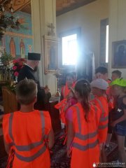 Экскурсия для воспитанников и руководителей летнего лагеря "Дружба" в храме деревни Вертелишки