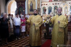 Божественную литургию на престольный праздник в храме аг. Лунно совершил епископ Гродненский и Волковысский Антоний