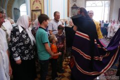 Божественную литургию на престольный праздник в храме аг. Лунно совершил епископ Гродненский и Волковысский Антоний