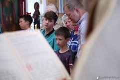 Божественную литургию на престольный праздник в храме аг. Лунно совершил епископ Гродненский и Волковысский Антоний