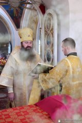 Божественную литургию на престольный праздник в храме аг. Лунно совершил епископ Гродненский и Волковысский Антоний