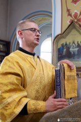 Божественную литургию на престольный праздник в храме аг. Лунно совершил епископ Гродненский и Волковысский Антоний