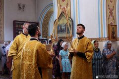 Божественную литургию на престольный праздник в храме аг. Лунно совершил епископ Гродненский и Волковысский Антоний
