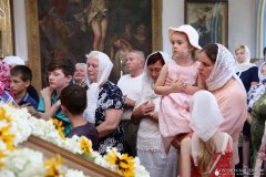 Божественную литургию на престольный праздник в храме аг. Лунно совершил епископ Гродненский и Волковысский Антоний