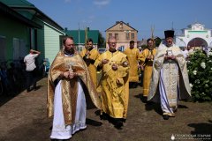 Божественную литургию на престольный праздник в храме аг. Лунно совершил епископ Гродненский и Волковысский Антоний