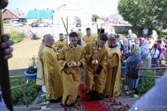 Божественную литургию на престольный праздник в храме аг. Лунно совершил епископ Гродненский и Волковысский Антоний