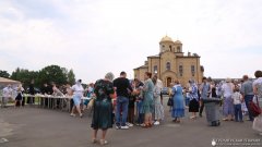 Епіскап Антоній узначаліў Божую літургію ў храме Сабора ўсіх Беларускіх святых у Гродна