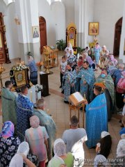 Чудотворная икона Пресвятой Богородицы «Умиление» (Локотская) в Скиделе