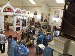 В Волковыск была доставлена икона Пресвятой Богородицы «Умиление» (Локотская)