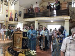 В Волковыск была доставлена икона Пресвятой Богородицы «Умиление» (Локотская)