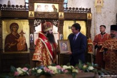 Епископ Гродненский и Волковысский Антоний возглавил престольные торжества Борисо-Глебского (Коложского) храма в Гродно